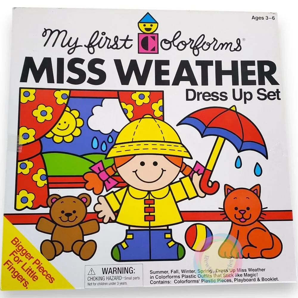 Colorforms Miss Weather Dress Up Set Complete Unused 2017